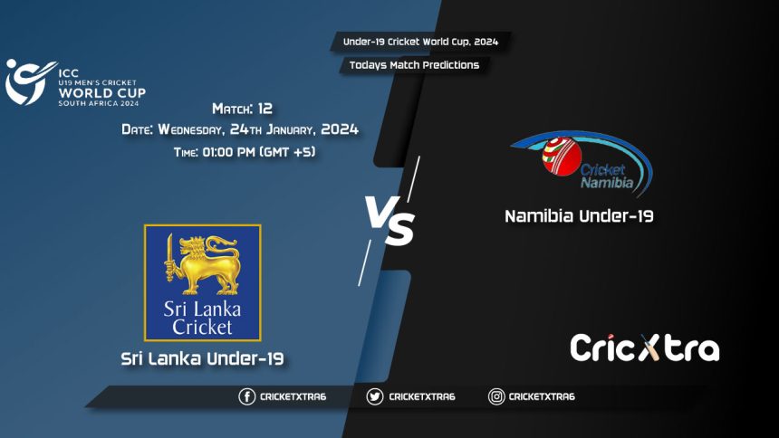 Under-19 Cricket World Cup, 2024, SL-U19 vs NAM-U19 12th Match Prediction, Watch Online – #Cricket, #TodayMatchPredictions